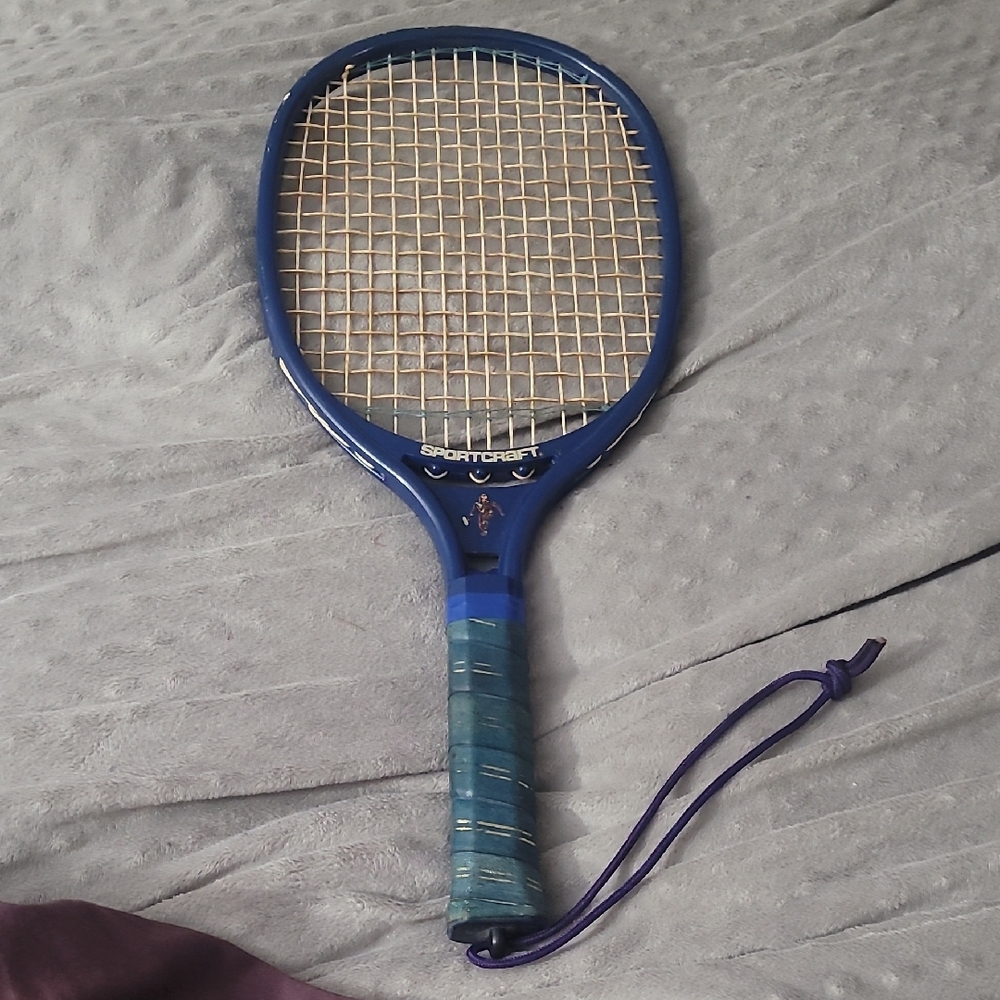Sportcraft Blue Racquetball Racquet Vintage
